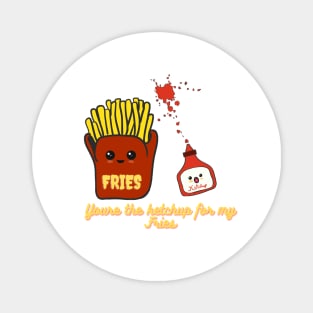 Fries and Ketchup Pair Magnet